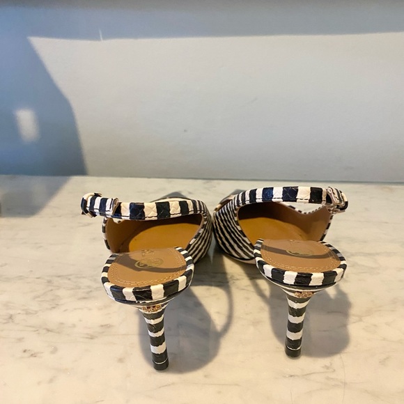 Tory Burch Penelope Cap Toe Slingback Pump Size 8 EUC - Picture 4 of 6